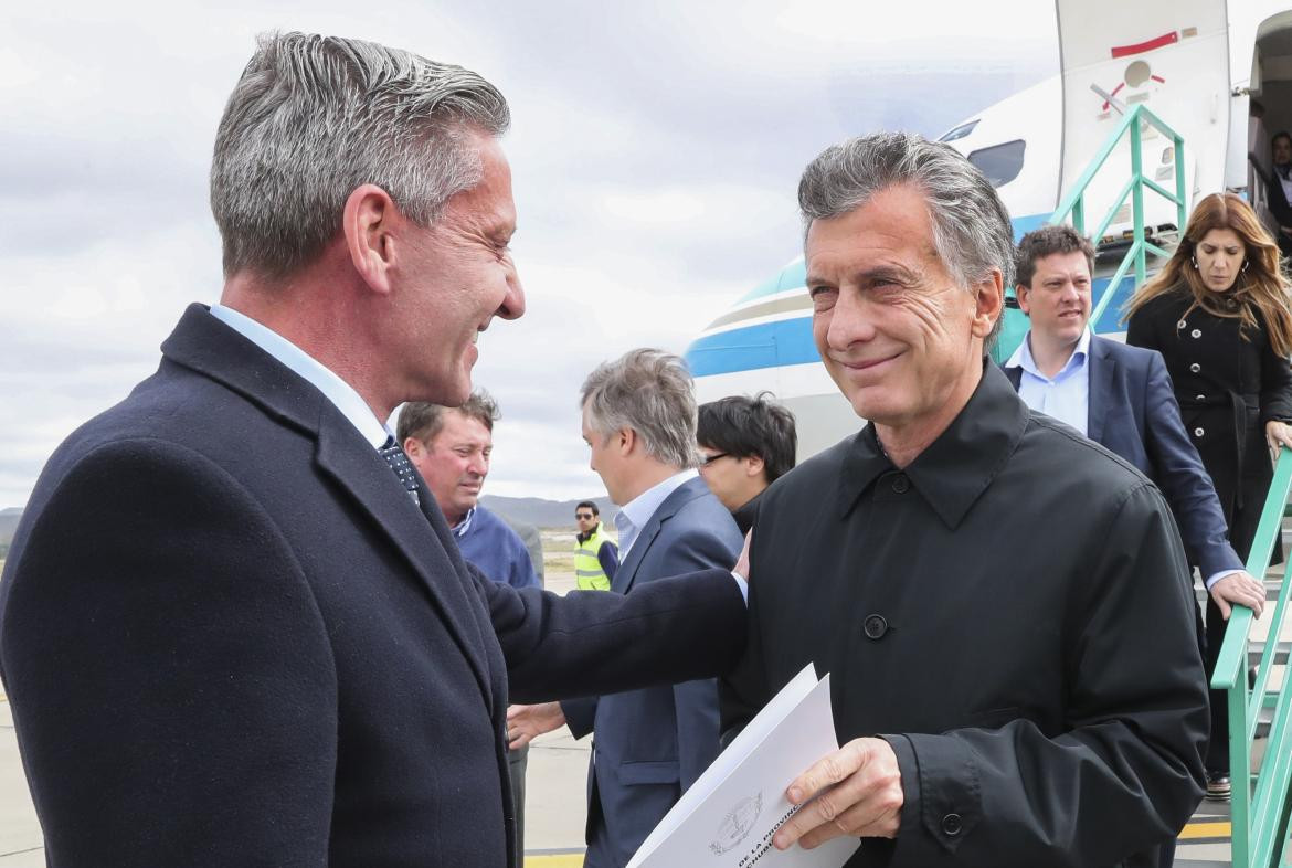 Mauricio Macri y Mariano Arcioni (NA)