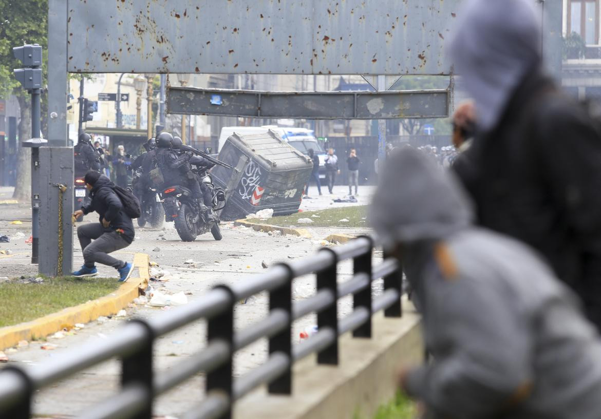 Presupuesto 2019: incidentes en las afueras del Congreso, NA