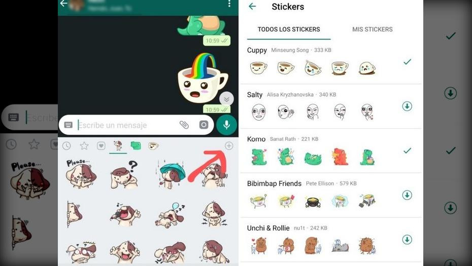 Stickers divertidos de WhatsApp