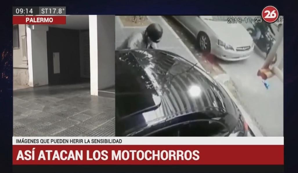 Motochorros - ataque en Palermo