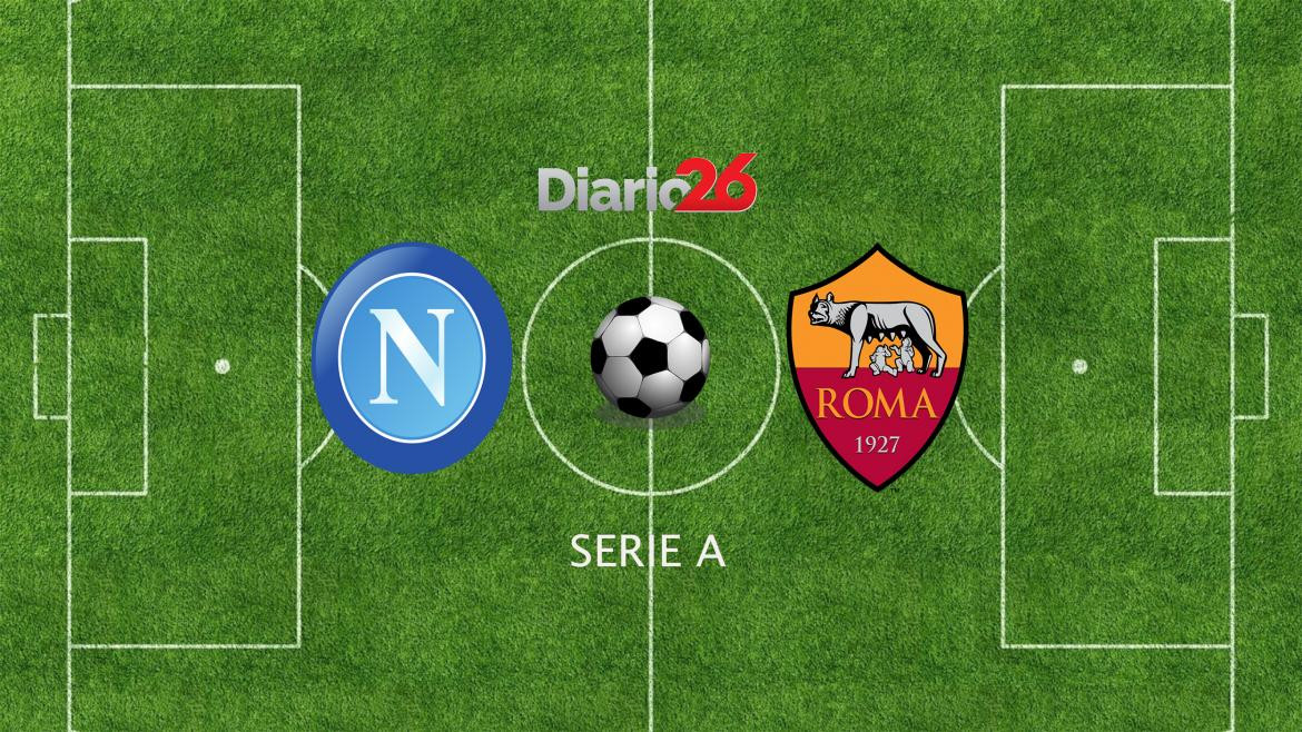 Nápoli vs. Roma,. Serie A, fútbol, deportes