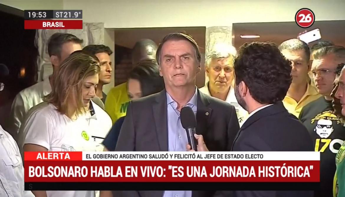 Discurso de Jair Bolsonaro tras ser elegido presidente