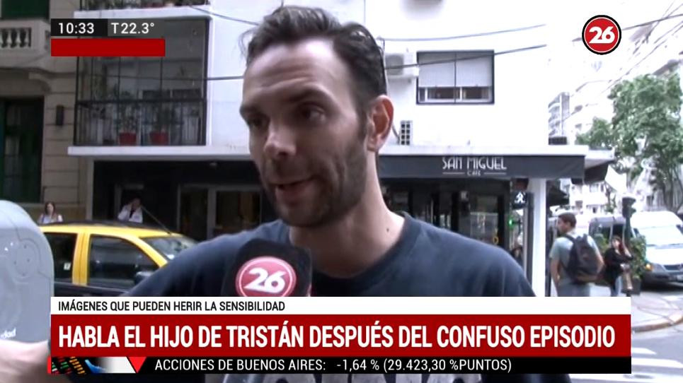 Tristán atrincherado, habló su hijo, Canal 26