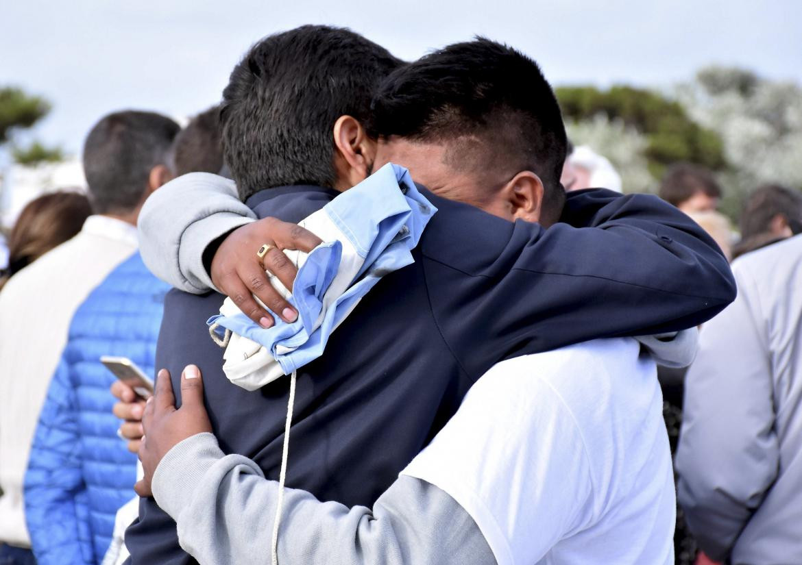 ARA San Juan: acto a un año del naufragio del submarino, Mar del Plata, familiares de tripulantes, NA