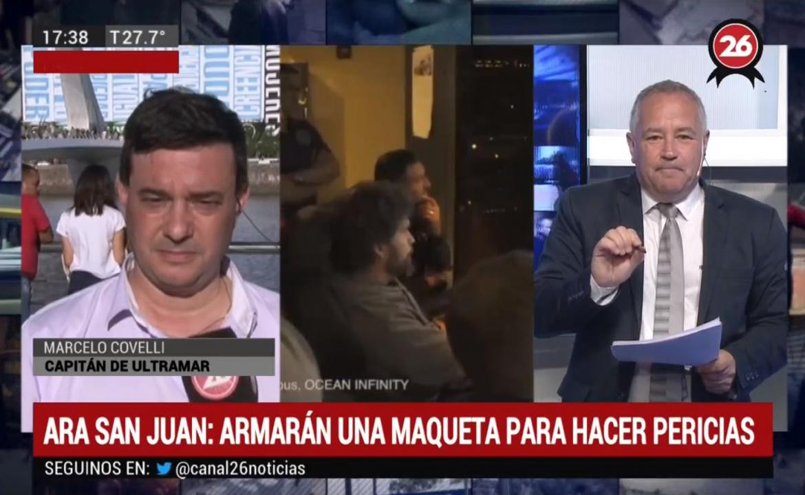 Marcelo Covelli, Capitán de Ultramar, Canal 26