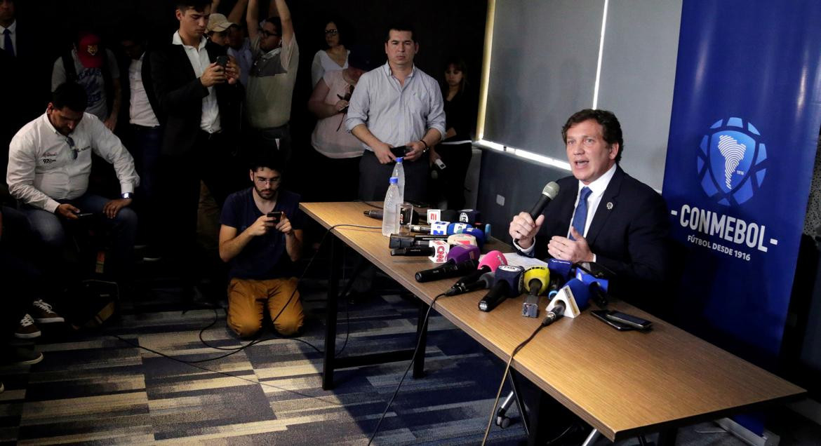 Alejandro Domínguez, Conmebol, Superfinal de Copa Libertadores, River, Boca, Reuters