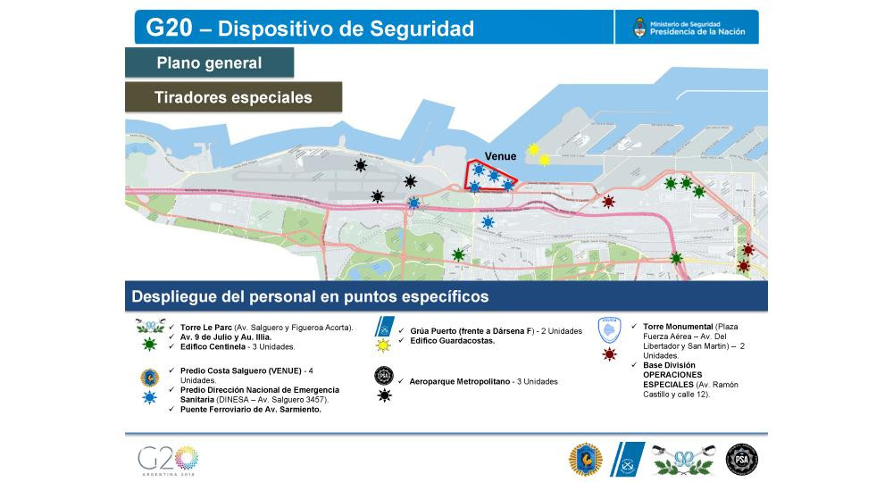 Cumbre del G20, operativo de seguridad, cortes