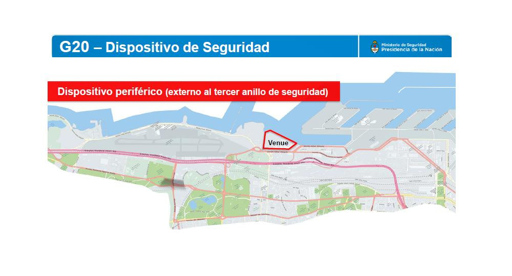 Cumbre del G20, operativo de seguridad, cortes