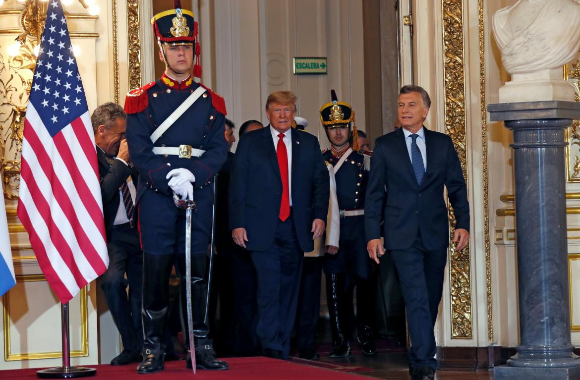 Mauricio Macri y Donald Trump en Casa Rosada (Reuters)