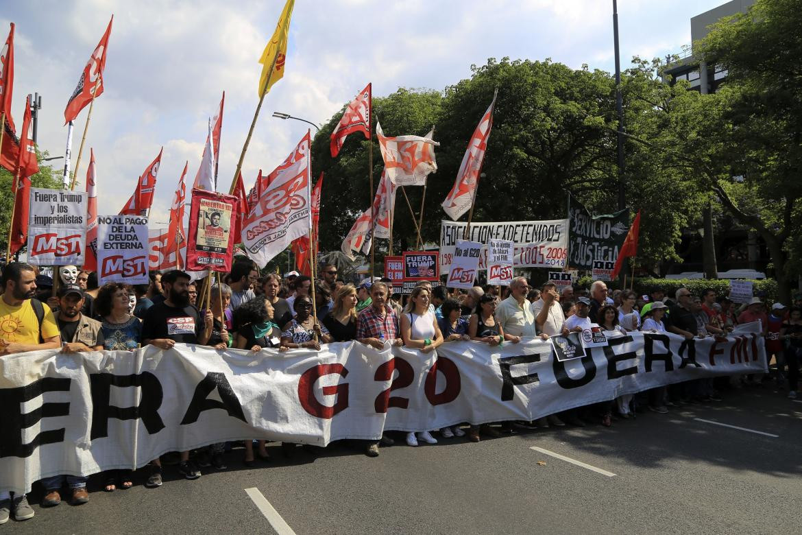 Marcha anticumbre G20 - Agencia NA