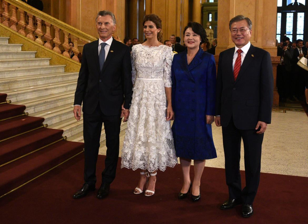 Gala Teatro Colón por Cumbre G20 - Macri, Juliana Awada, Moon Jae-in, Jung-sook (Foto Reuters)