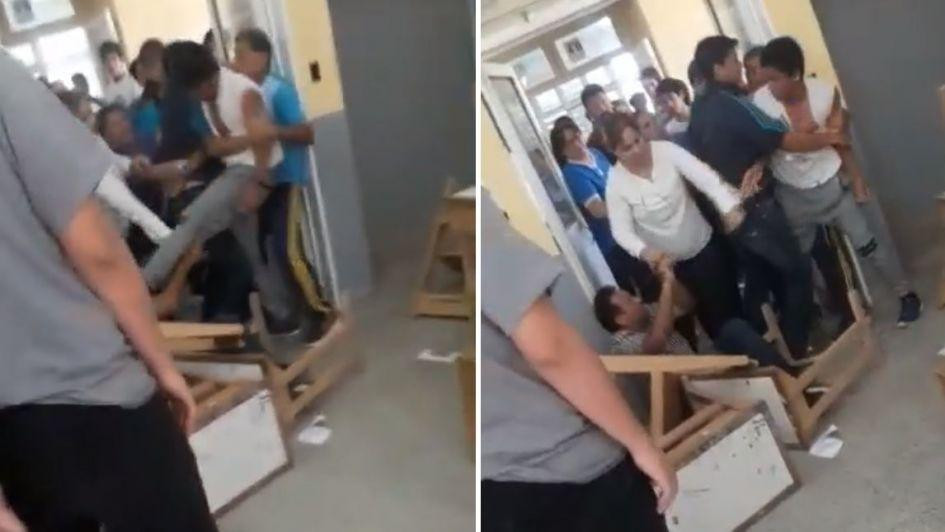 Agresión alumno a profesor - Video