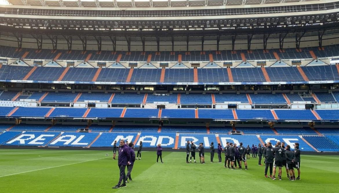 River en el reconocimiento del Santiago Bernabéu