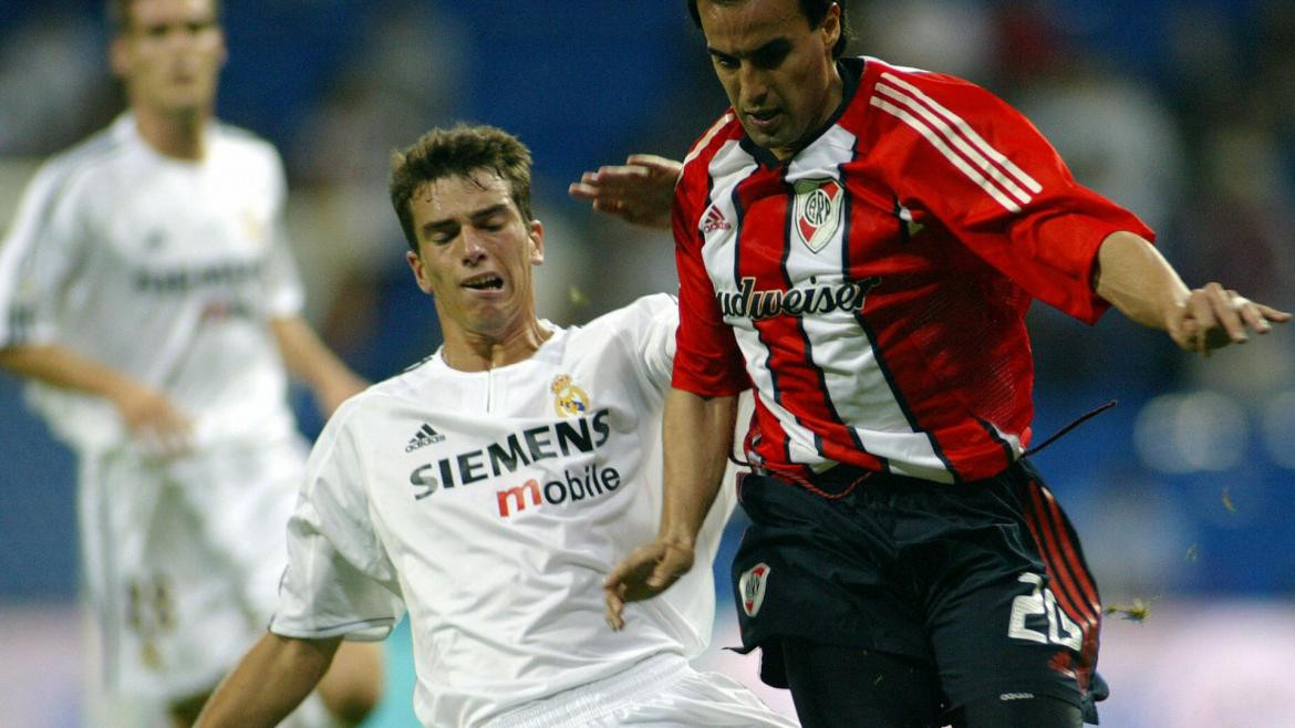 River ante el Real Madrid en el Santiago Bernabéu