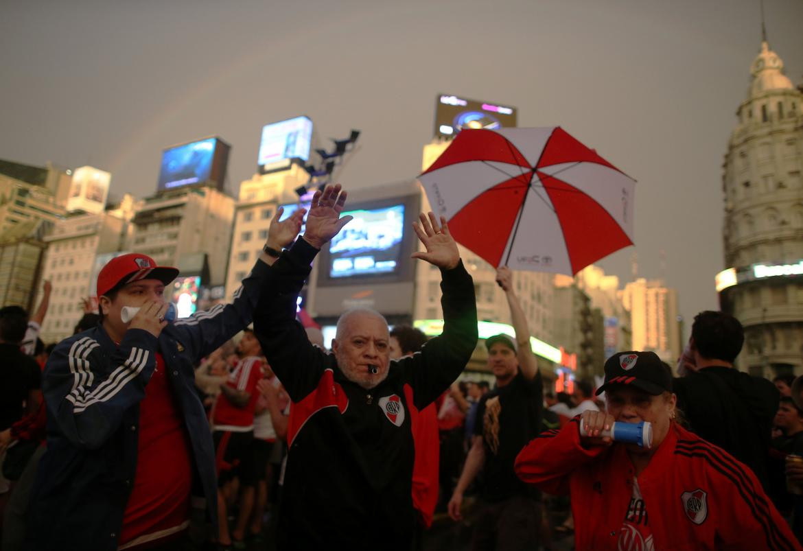 El Obelisco de rojo y blanco, los festejos de River Campeón de la Libertadores