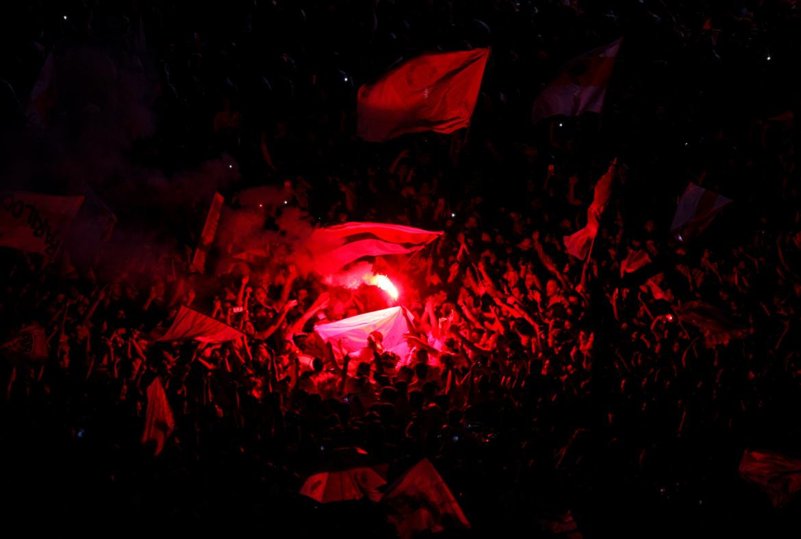 River, festejos en el Obelisco, Libertadores 2018, Reuters