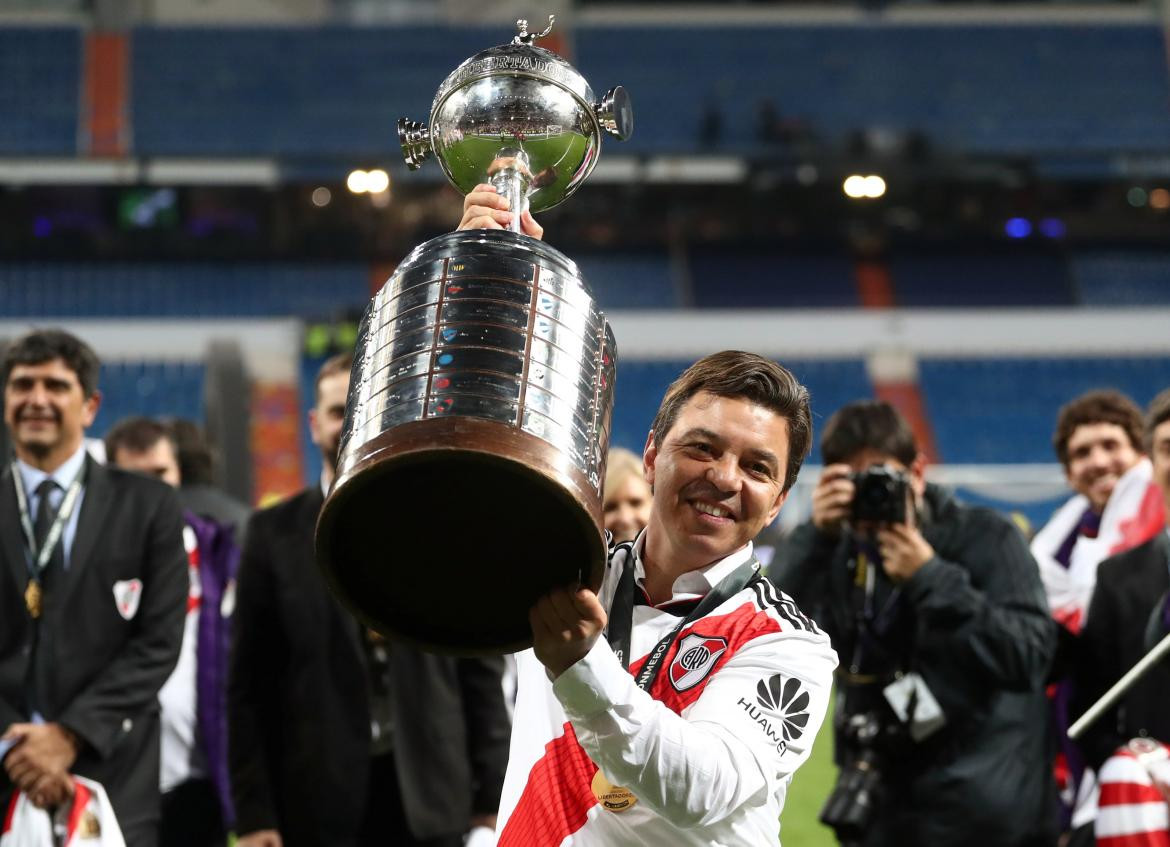 River, festejo de Marcelo Gallardo, Libertadores 2018, Reuters