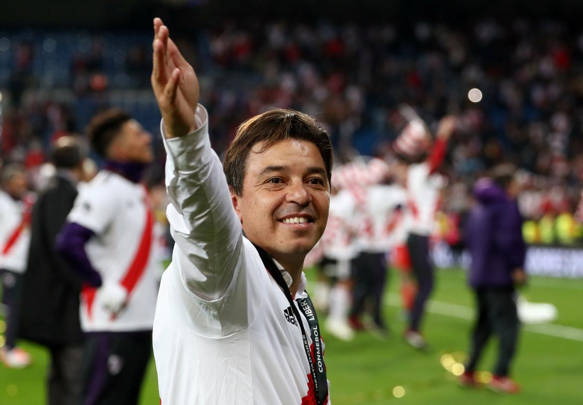 River, festejo de Marcelo Gallardo, Libertadores 2018, Reuters