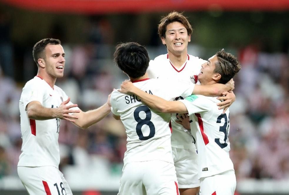 Festejo del Kashima Antlers sobre Chivas de Guadalajara en Mundial de Clubes