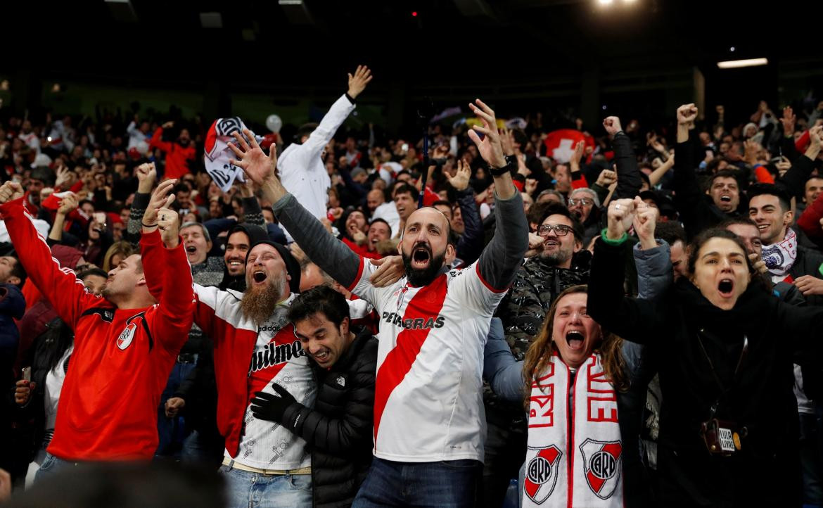 Hinchas River - SUperfinal Libertadores Reuters