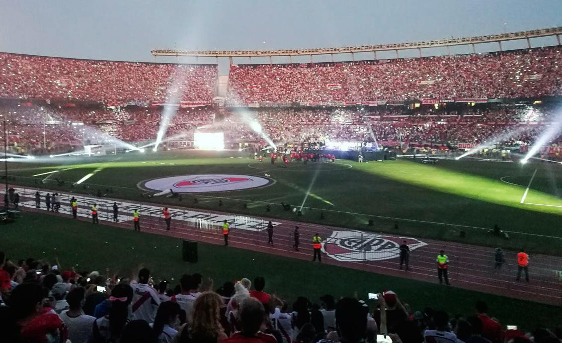 Festejos de River en el Monumental por Copa Libertadores