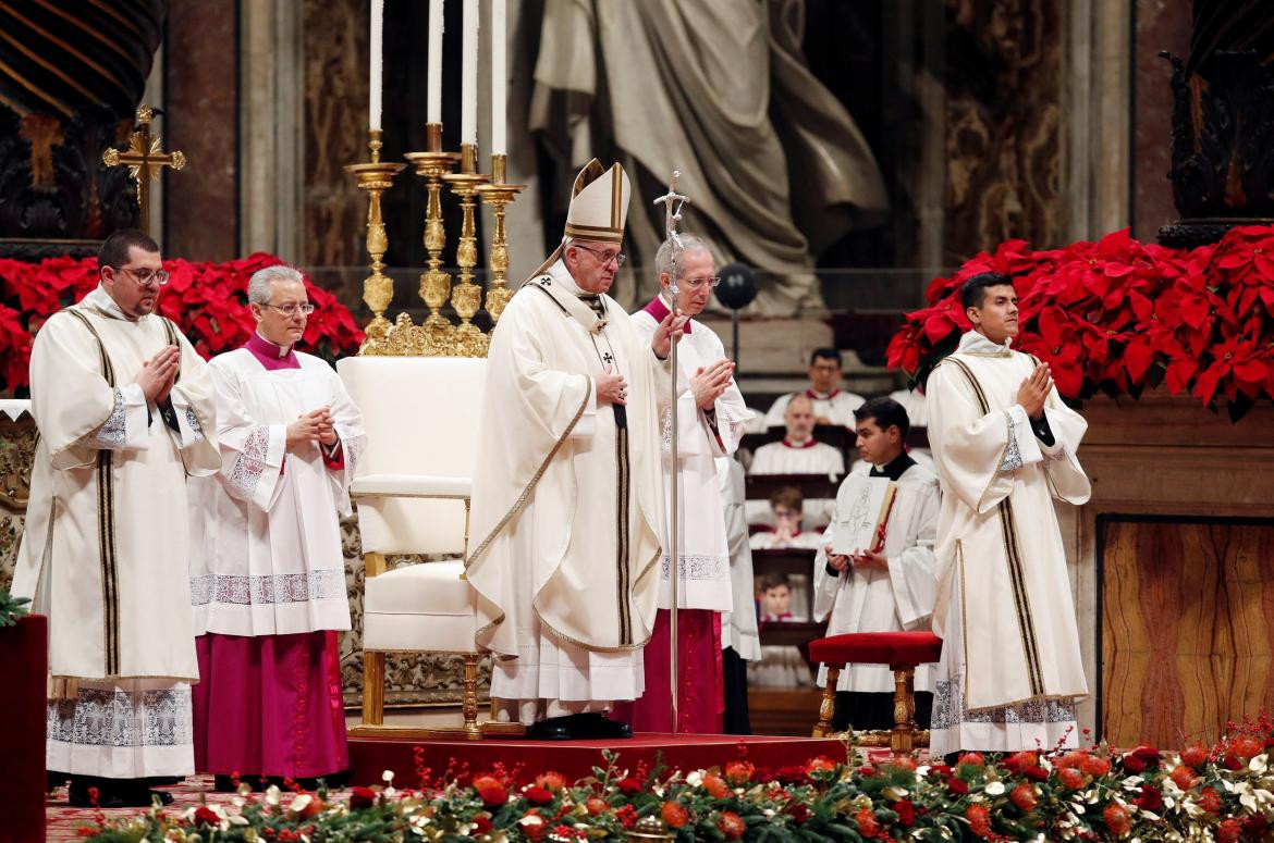 Papa Francisco en la Misa de Gallo, Reuters