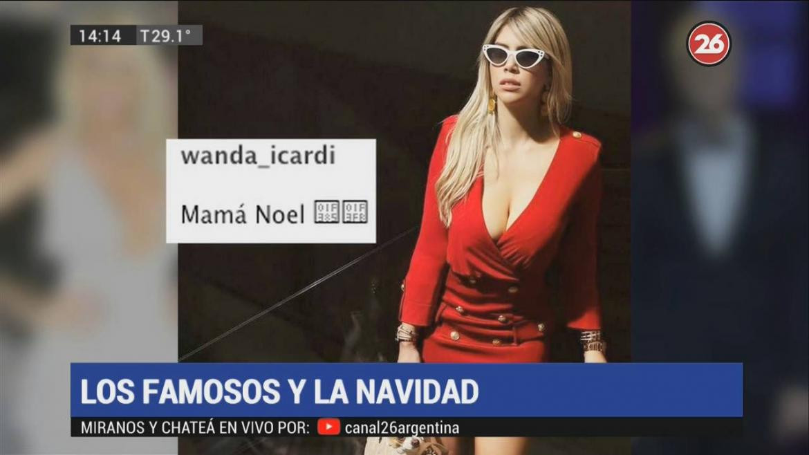 Navidad de Wanda Nara