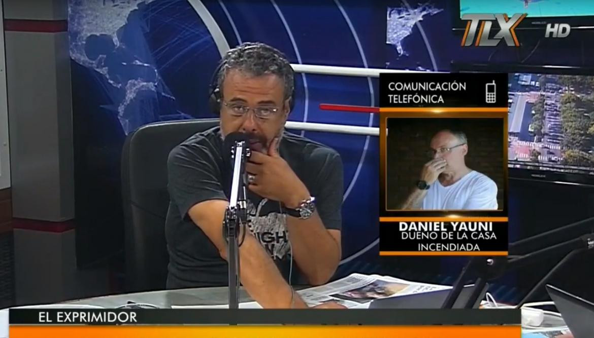 Daniel Yauni, dueño de casa incendiada en Hurlingham, Radio Latina