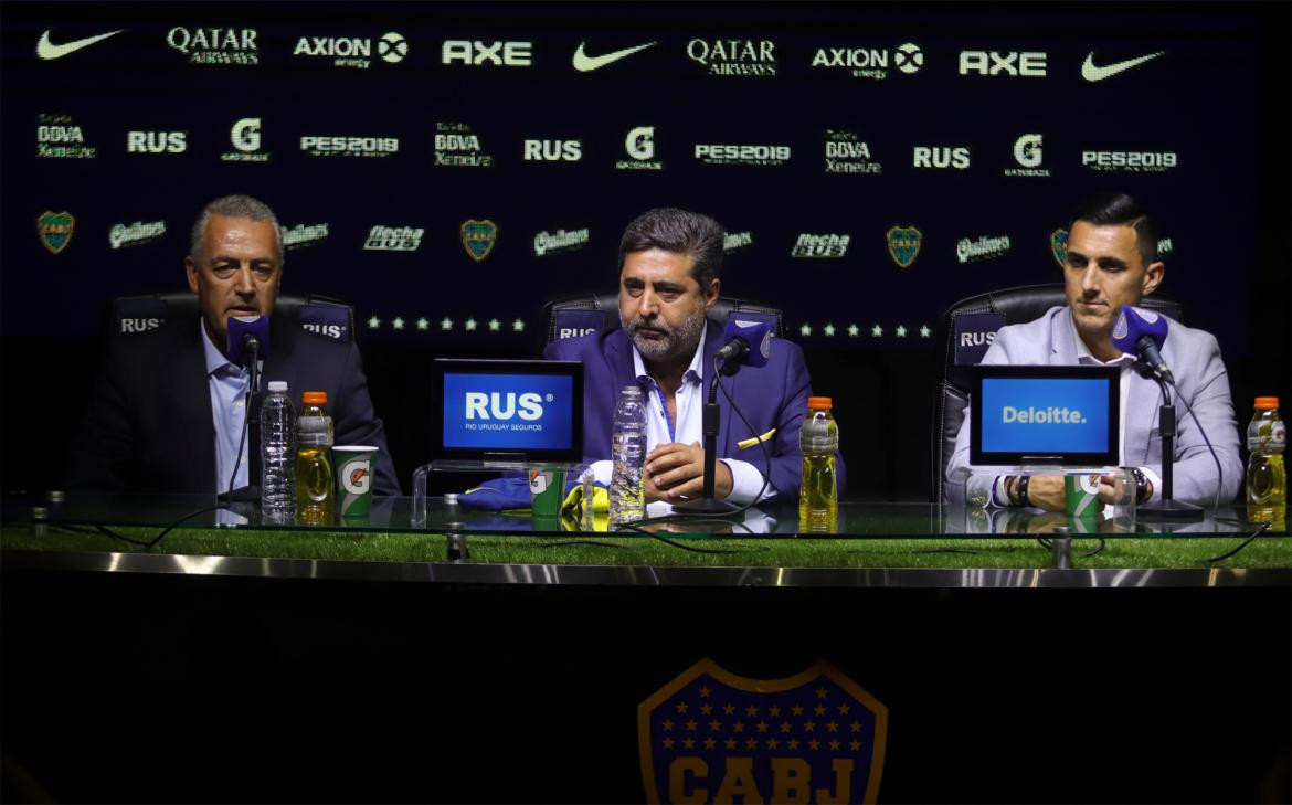 Presentación de Gustavo Alfaro como DT de Boca, conferencia de prensa, NA