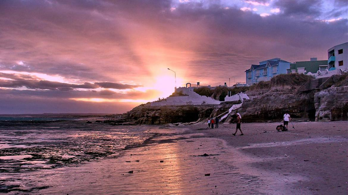 Las Grutas, playa, costa atlántica