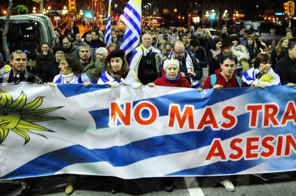 Marcha contra los homicidios en Uruguay