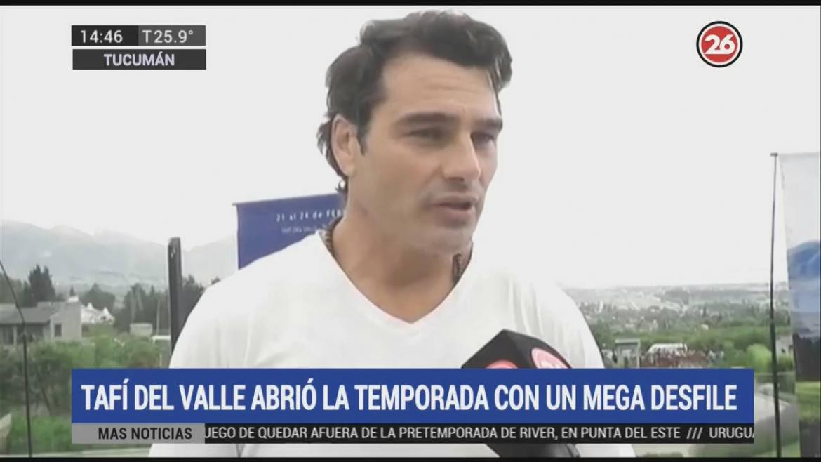 Tafí del Valle abrió la temporada de verano con un mega desfile, Hernán Drago