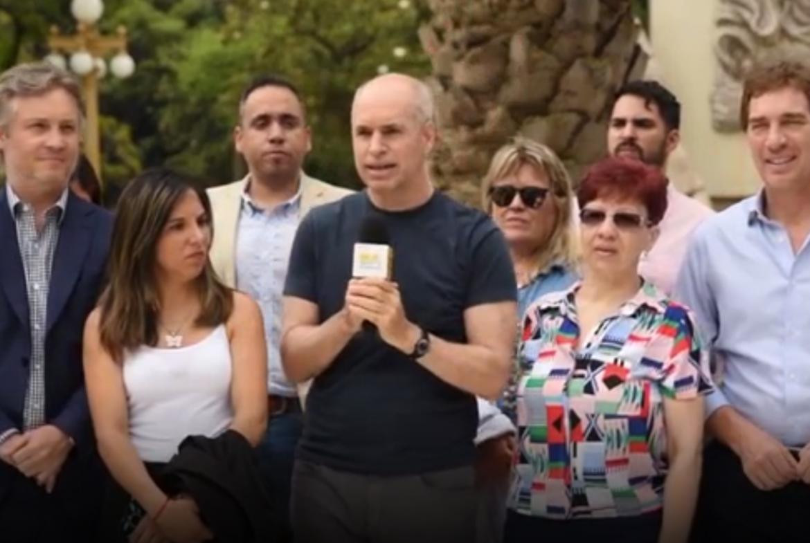 Rodríguez Larreta inaugura la plaza Juan Domingo Perón en el barrio porteño de Monserrat