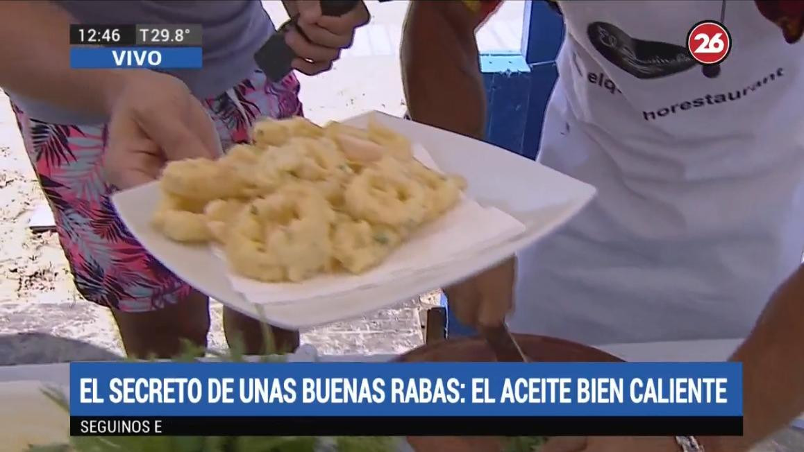 Verano 2019, La Lucila del Mar - rabas en vivo en la playa, a orillas del mar