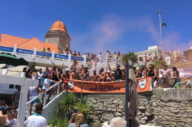 Guardavidas - Protesta a Mar del Plata