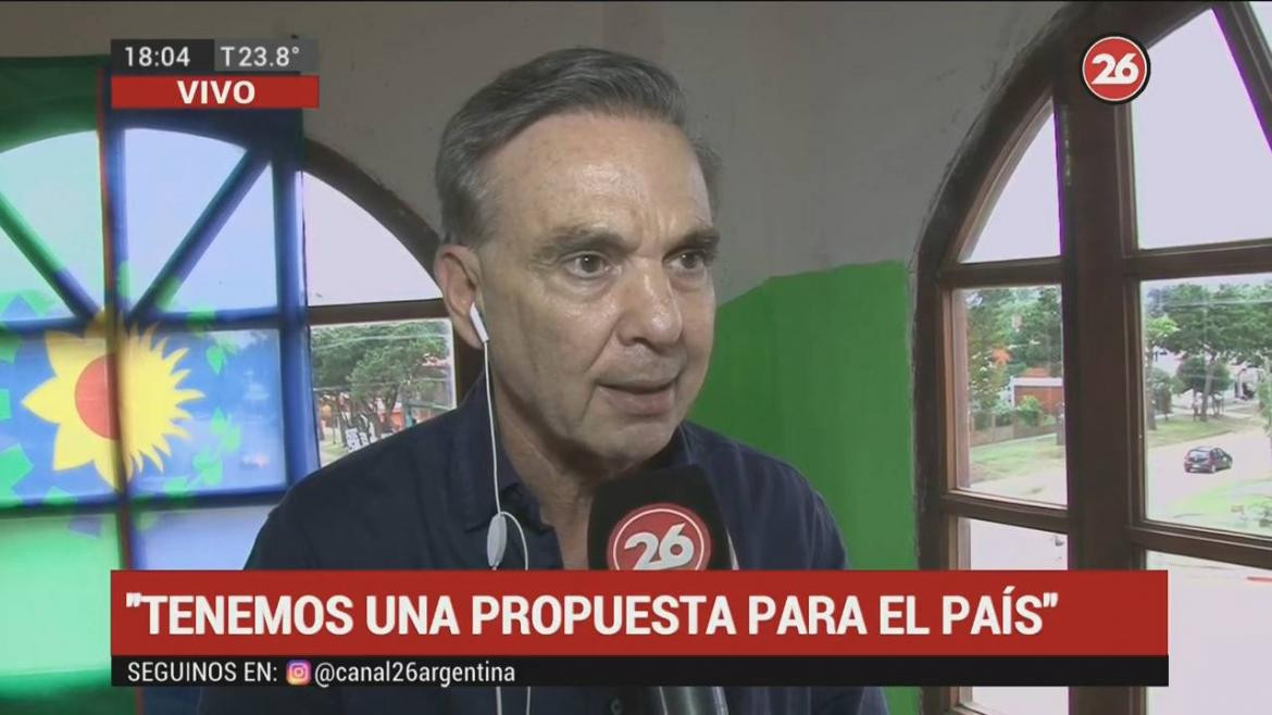 Miguel Ángel Pichetto, Elecciones 2019, Canal 26, Mar de Ajó