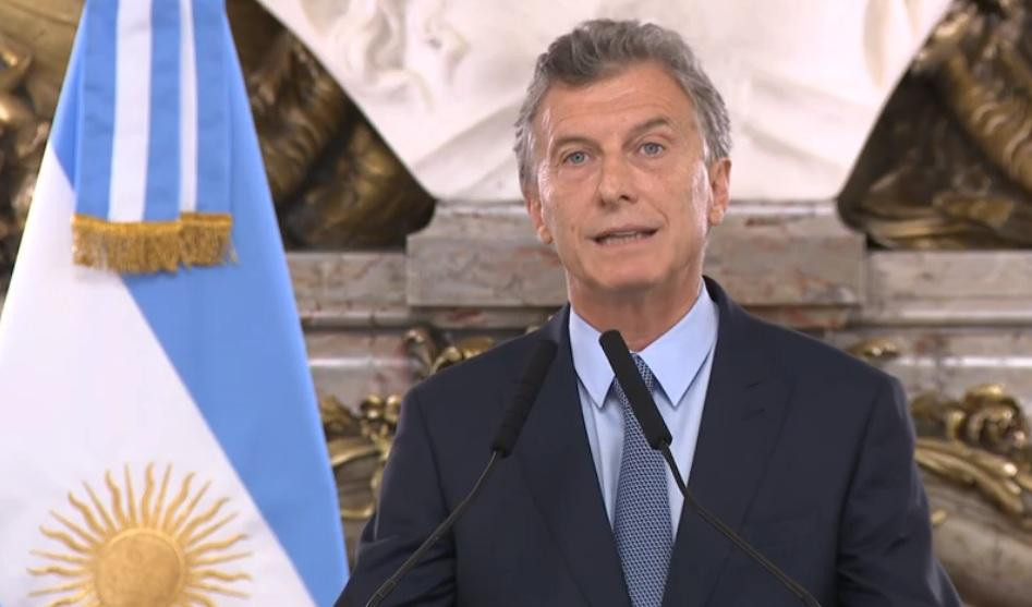 Mauricio Macri - anuncio Casa Rosada