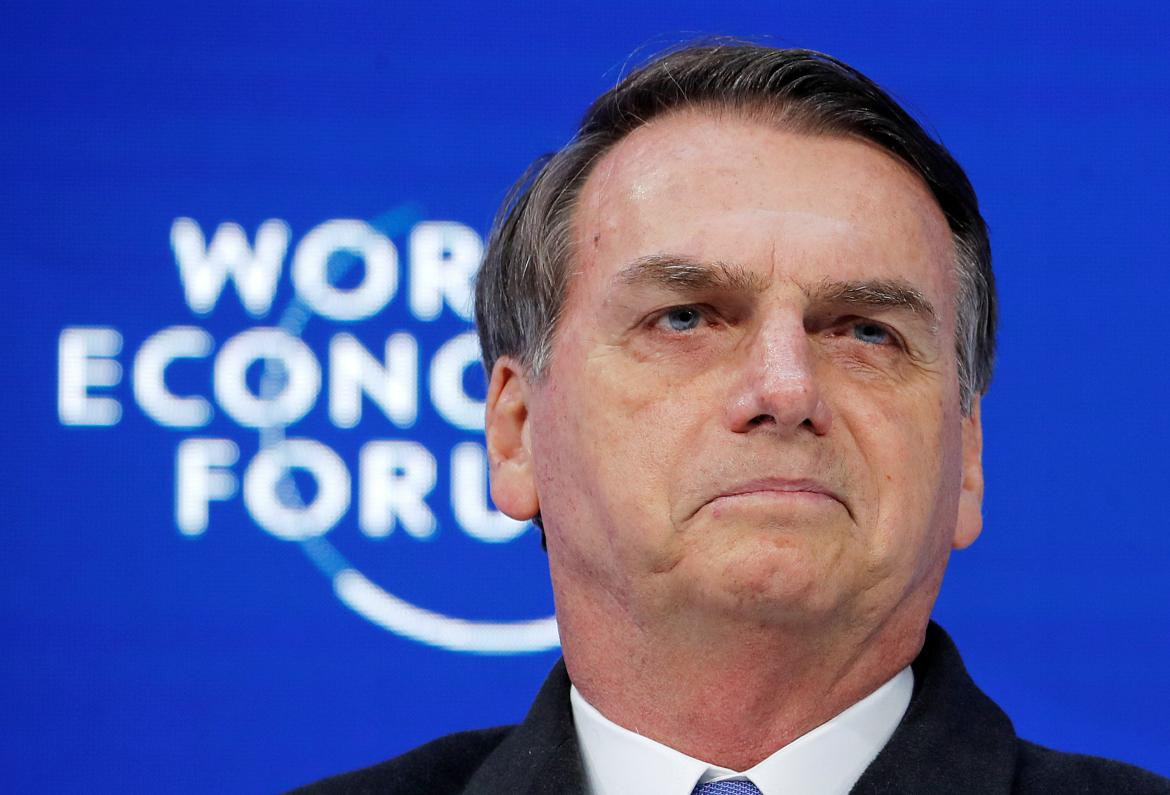 Jair Bolsonaro en Davos, Reuters