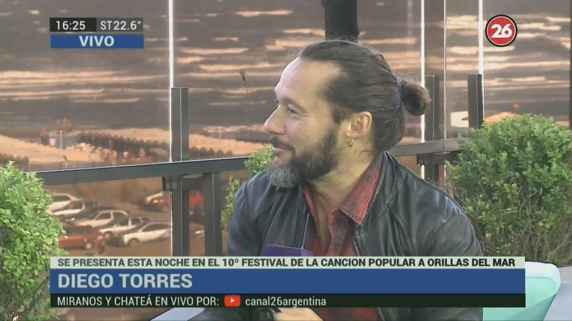 Diego Torres en Mar del Plata, Canal 26