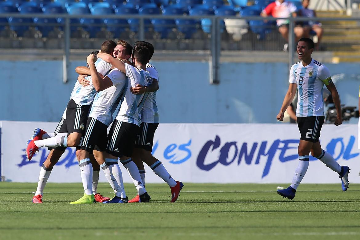 El Sub 20 argentino derrotó a Colombia y se ilusiona con llegar al mundial