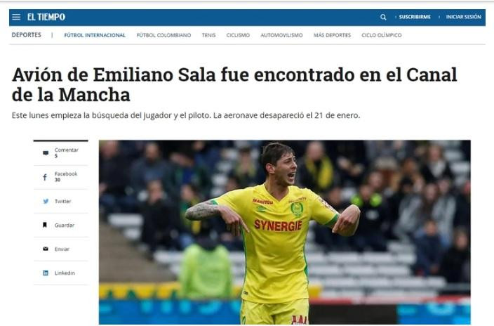 Medios internacionales - Emiliano Sala