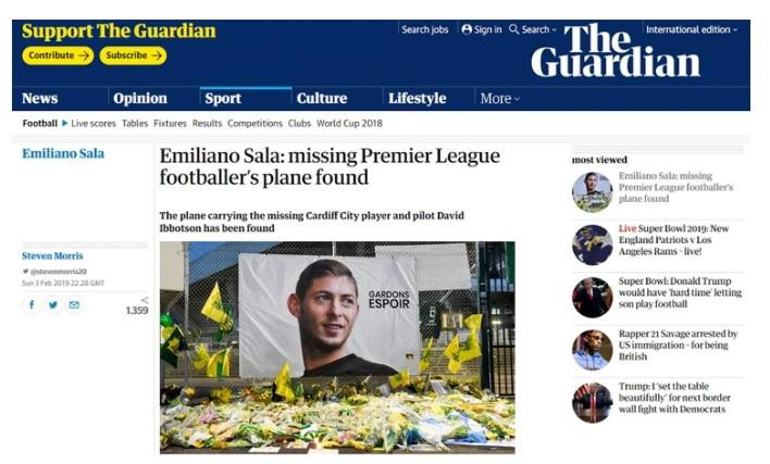 Medios internacionales - Emiliano Sala