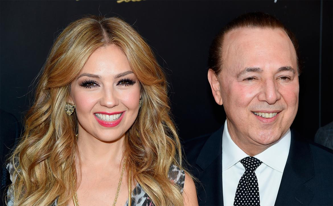 Thalía y su esposo Tommy Mottola