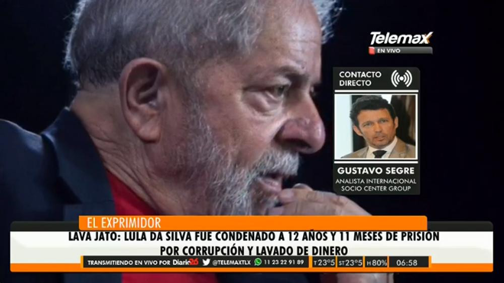 Condena a Lula, Gustavo Segré, Radio Latina