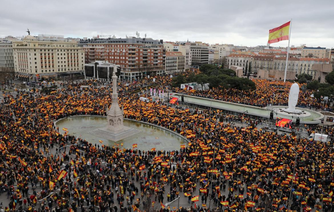 Multitudinaria marcha en España contra gobierno español - Foto Reuters