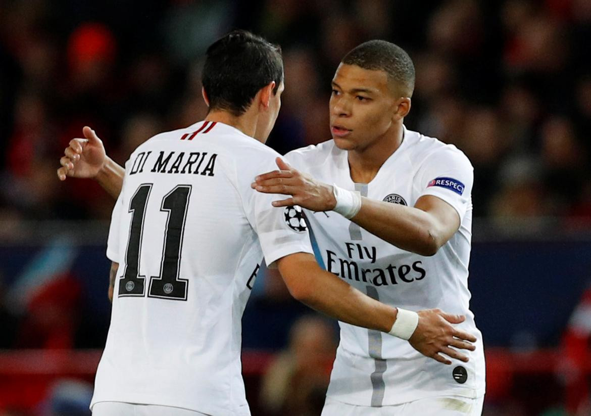 Champions League, Manchester United vs. PSG, fútbol internacional, Di María y Mbappé, Reuters	