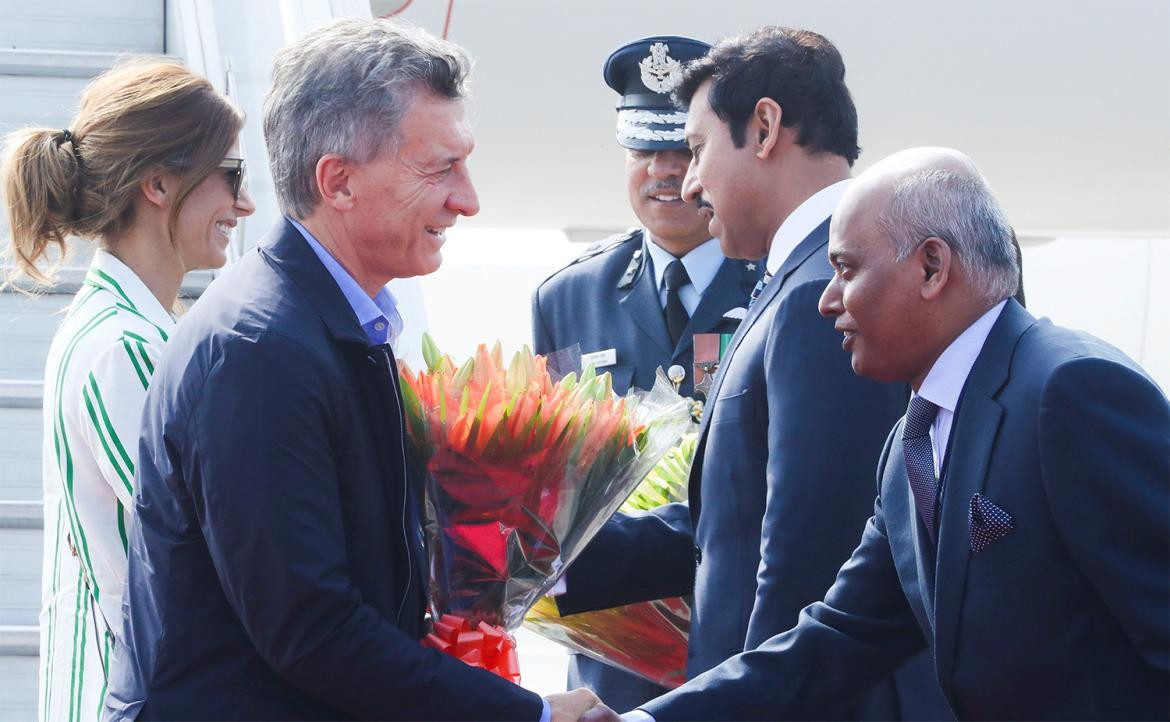 Mauricio Macri en la India