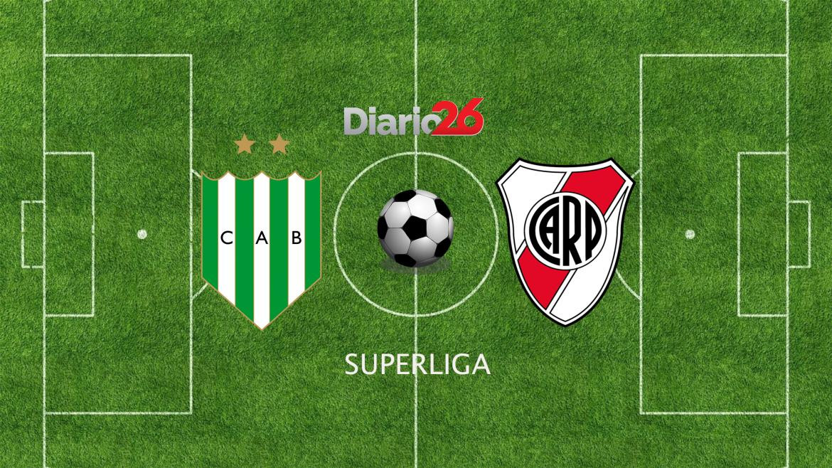 Superliga, Banfield vs. River, fútbol