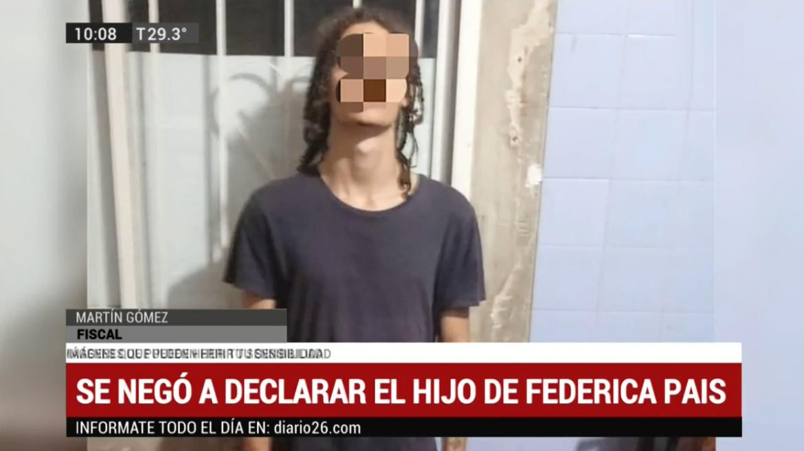 Hijo de Federica Pais detenido, fiscal Martín Gómez, Canal 26