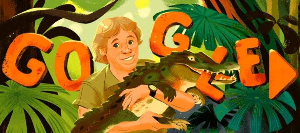 Doodle de Steve Irwin, el 